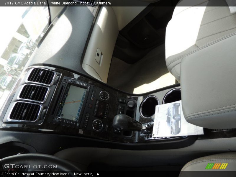 White Diamond Tricoat / Cashmere 2012 GMC Acadia Denali