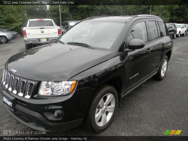 Black / Dark Slate Gray 2012 Jeep Compass Sport
