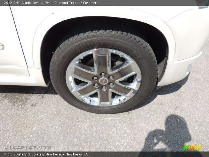 White Diamond Tricoat / Cashmere 2012 GMC Acadia Denali