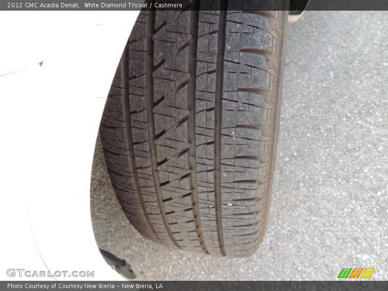 White Diamond Tricoat / Cashmere 2012 GMC Acadia Denali
