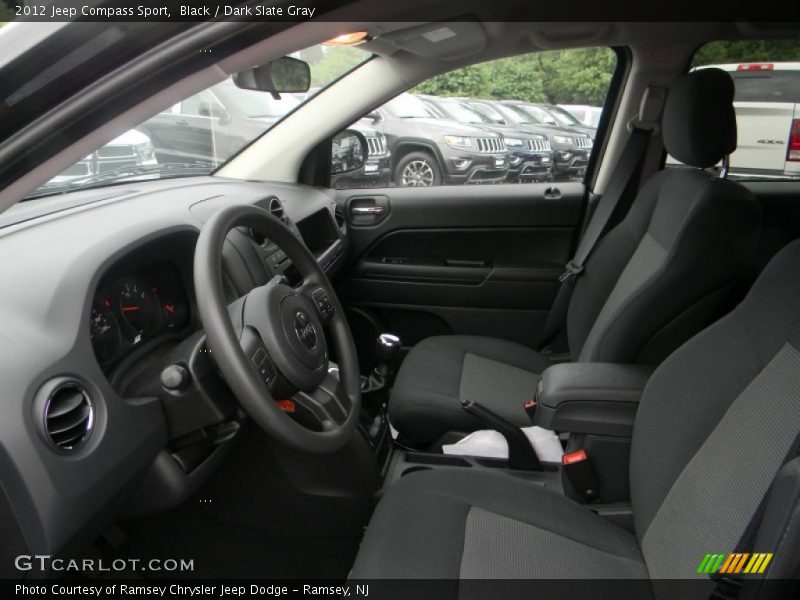 Black / Dark Slate Gray 2012 Jeep Compass Sport