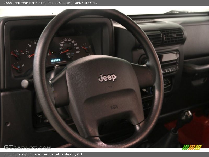 Impact Orange / Dark Slate Gray 2006 Jeep Wrangler X 4x4