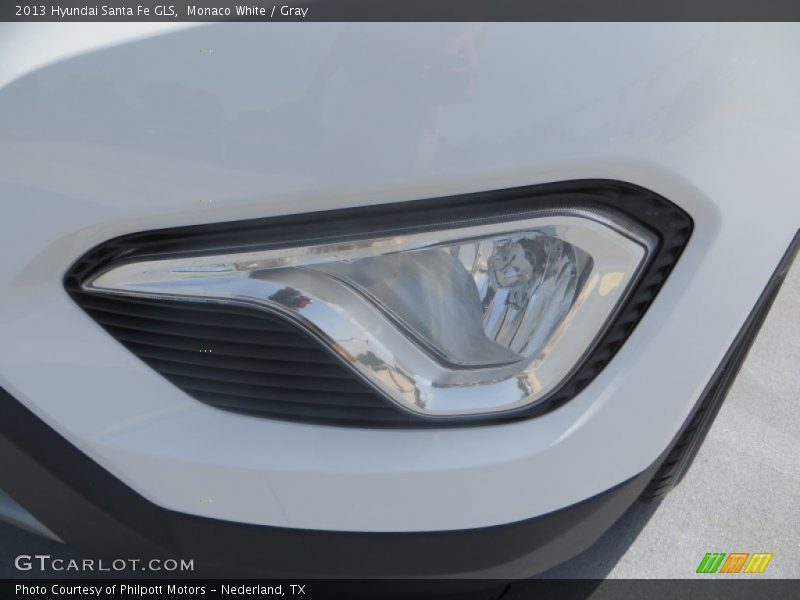 Monaco White / Gray 2013 Hyundai Santa Fe GLS