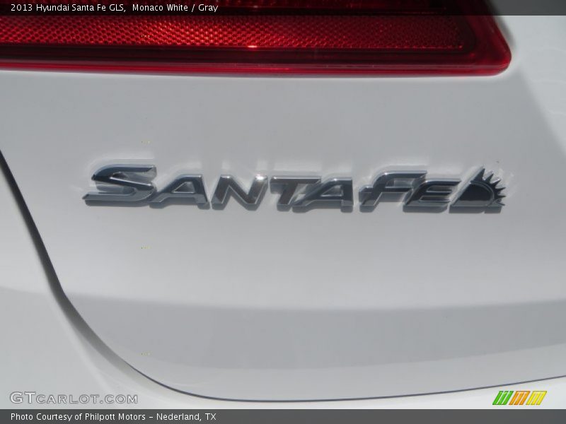 Monaco White / Gray 2013 Hyundai Santa Fe GLS