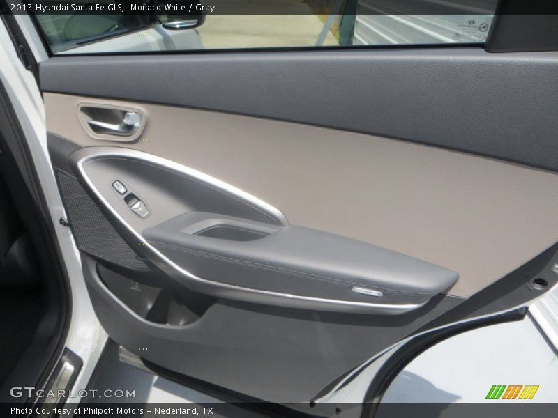 Monaco White / Gray 2013 Hyundai Santa Fe GLS