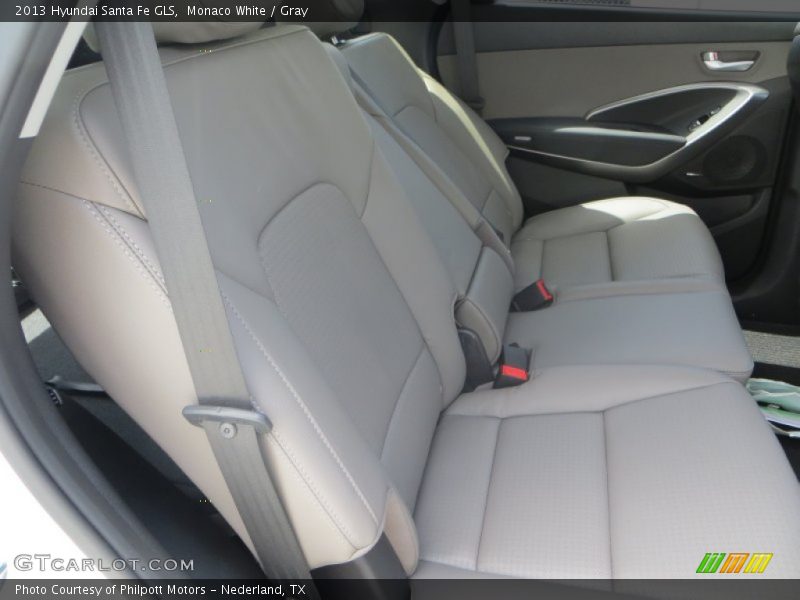 Monaco White / Gray 2013 Hyundai Santa Fe GLS