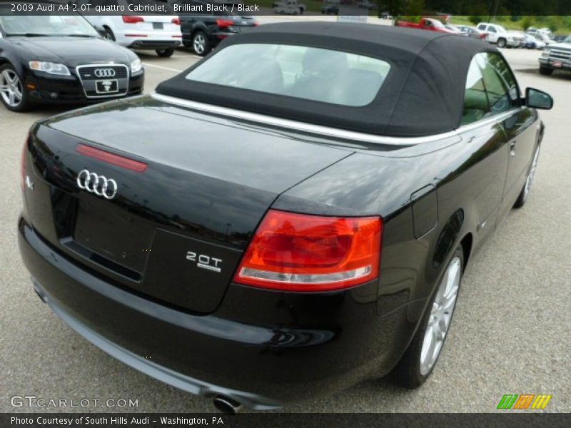 Brilliant Black / Black 2009 Audi A4 2.0T quattro Cabriolet