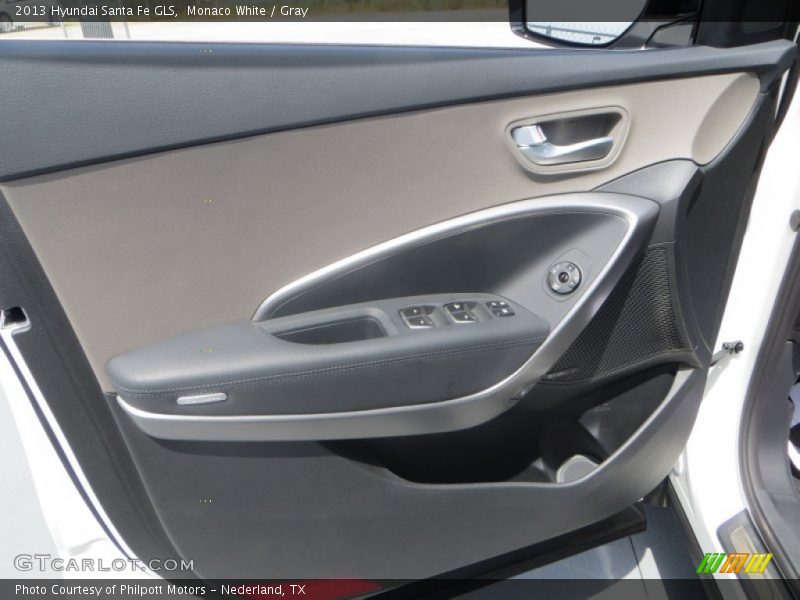 Monaco White / Gray 2013 Hyundai Santa Fe GLS