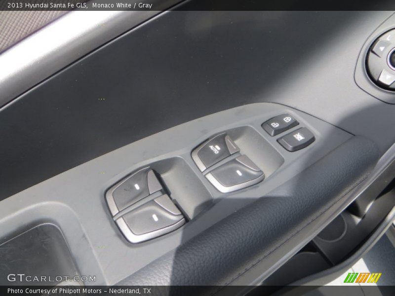 Monaco White / Gray 2013 Hyundai Santa Fe GLS