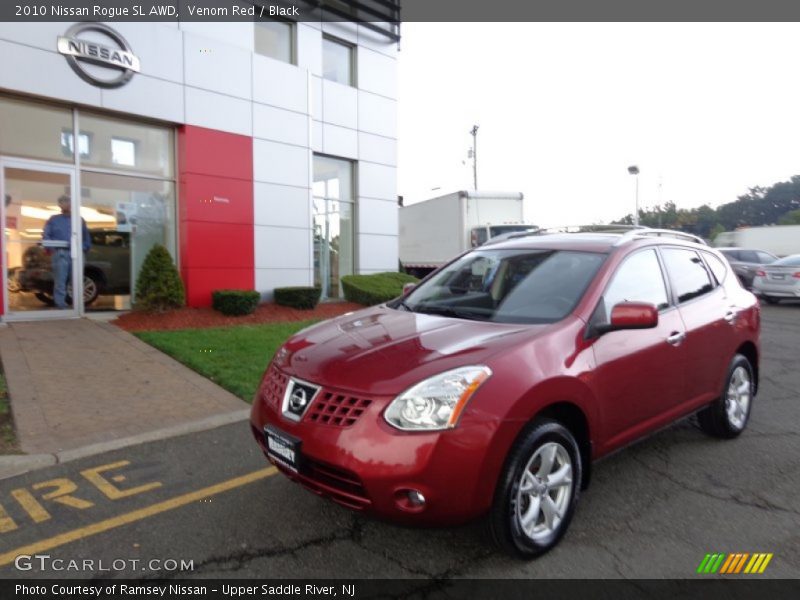 Venom Red / Black 2010 Nissan Rogue SL AWD