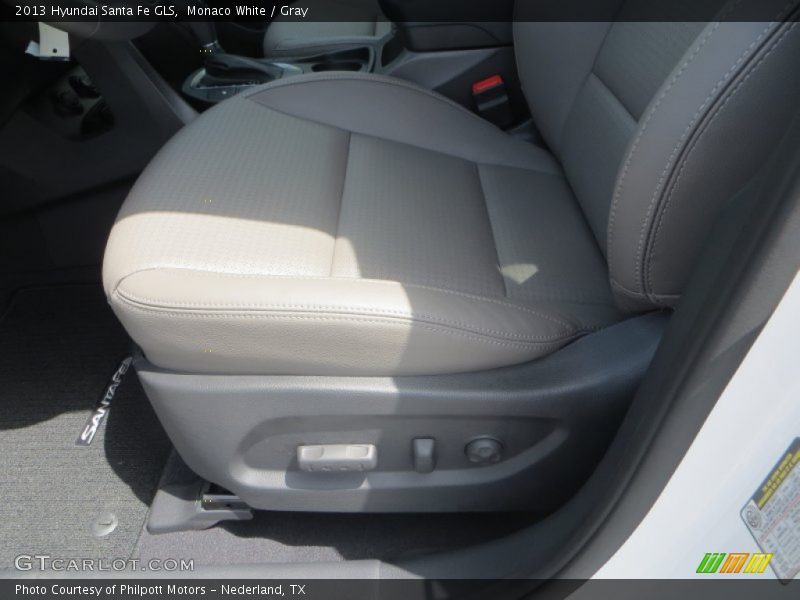 Monaco White / Gray 2013 Hyundai Santa Fe GLS
