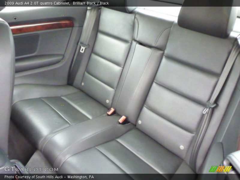 Brilliant Black / Black 2009 Audi A4 2.0T quattro Cabriolet