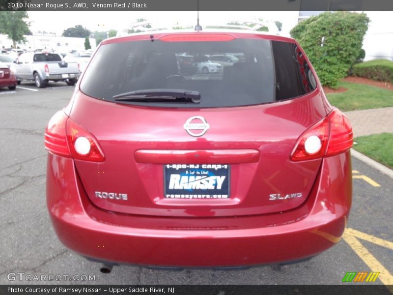 Venom Red / Black 2010 Nissan Rogue SL AWD