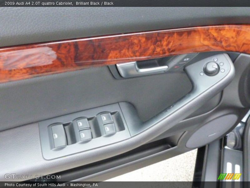 Brilliant Black / Black 2009 Audi A4 2.0T quattro Cabriolet