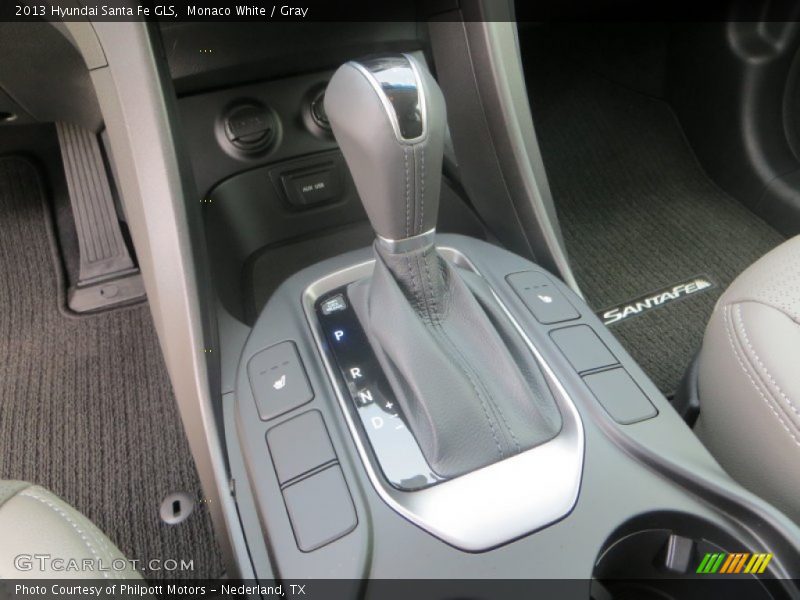 Monaco White / Gray 2013 Hyundai Santa Fe GLS