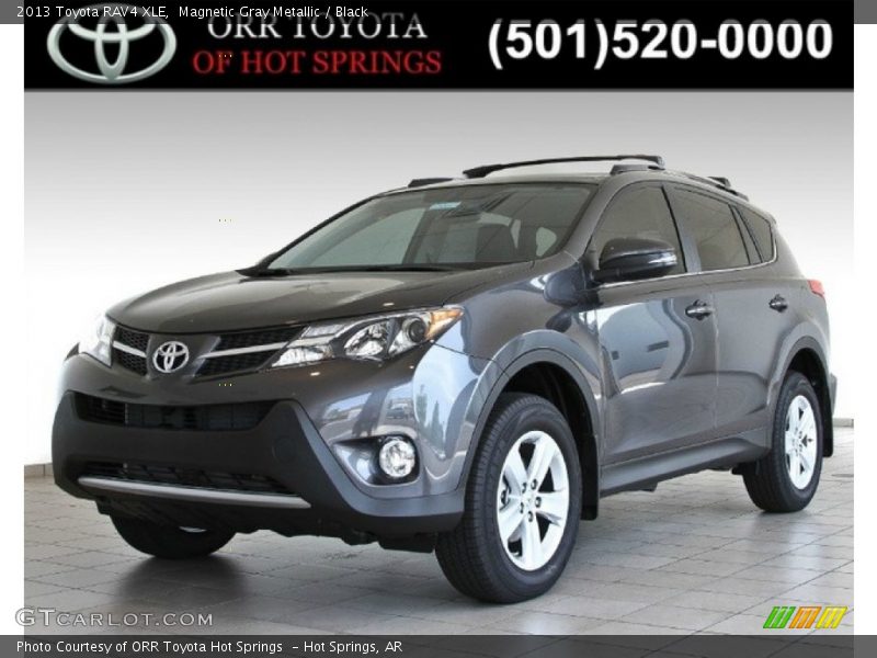 Magnetic Gray Metallic / Black 2013 Toyota RAV4 XLE