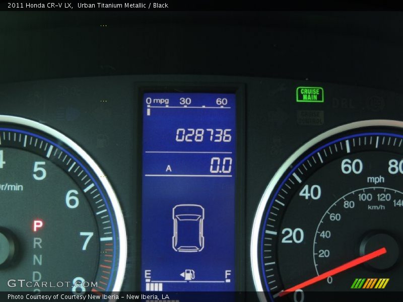 Urban Titanium Metallic / Black 2011 Honda CR-V LX