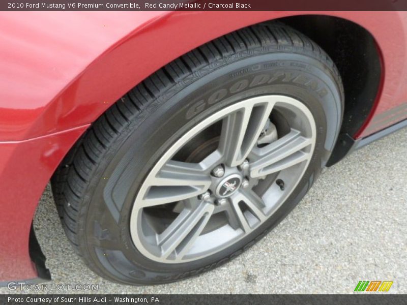 Red Candy Metallic / Charcoal Black 2010 Ford Mustang V6 Premium Convertible