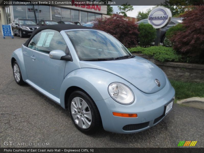 Heaven Blue Metallic / Black 2010 Volkswagen New Beetle 2.5 Convertible