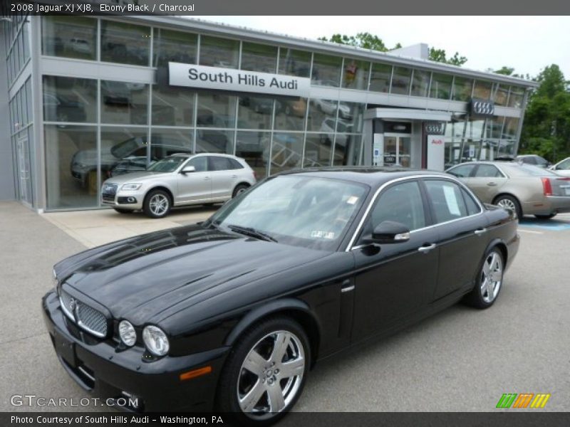 Ebony Black / Charcoal 2008 Jaguar XJ XJ8