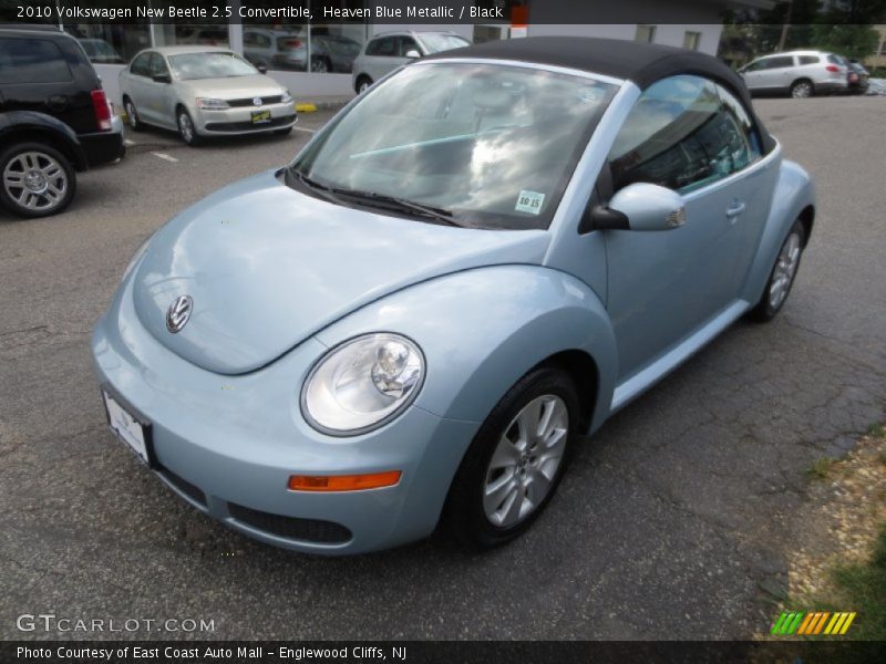 Heaven Blue Metallic / Black 2010 Volkswagen New Beetle 2.5 Convertible