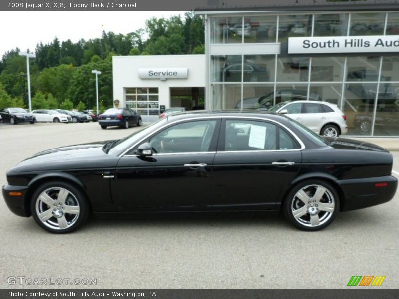 Ebony Black / Charcoal 2008 Jaguar XJ XJ8