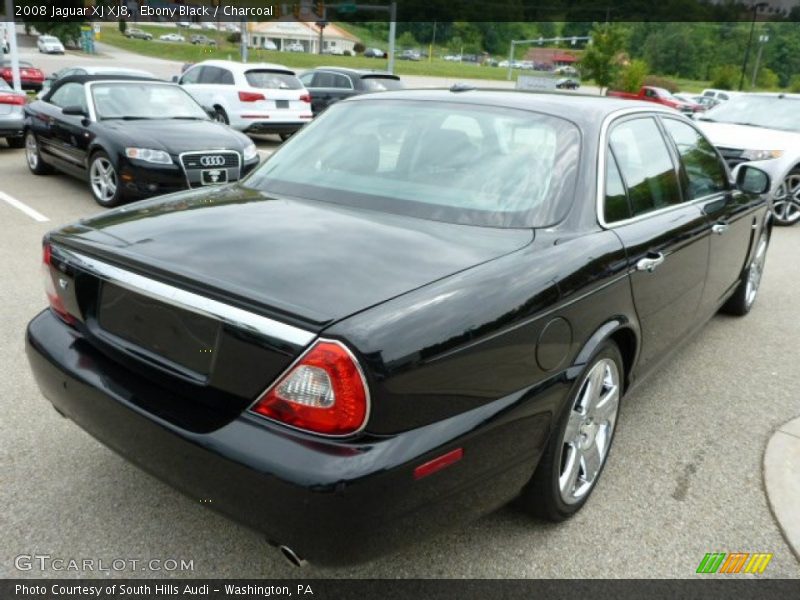 Ebony Black / Charcoal 2008 Jaguar XJ XJ8