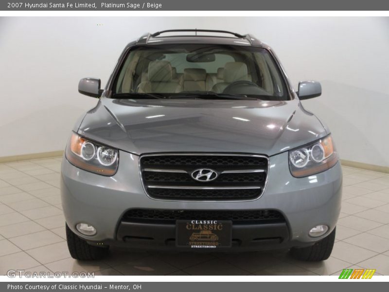 Platinum Sage / Beige 2007 Hyundai Santa Fe Limited