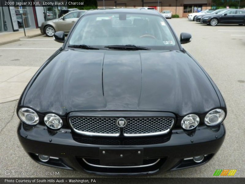 Ebony Black / Charcoal 2008 Jaguar XJ XJ8