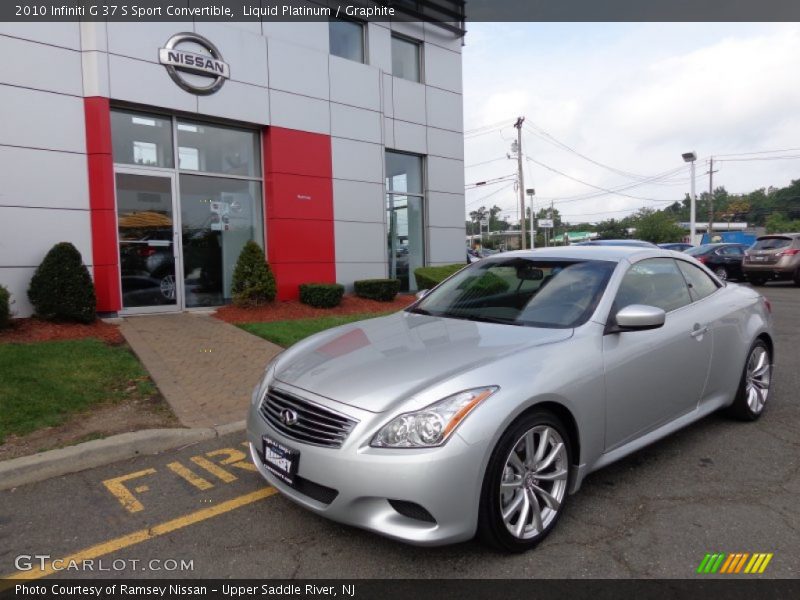Liquid Platinum / Graphite 2010 Infiniti G 37 S Sport Convertible