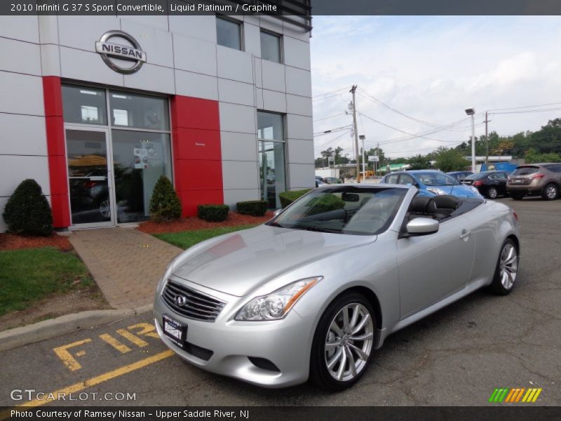 Liquid Platinum / Graphite 2010 Infiniti G 37 S Sport Convertible