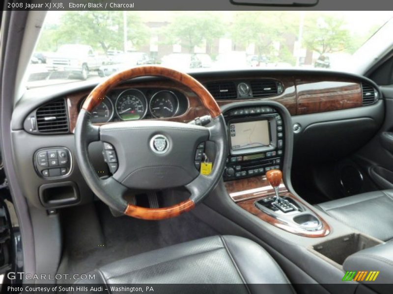 Ebony Black / Charcoal 2008 Jaguar XJ XJ8