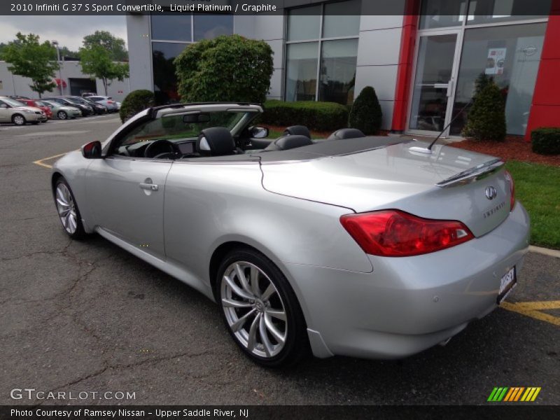 Liquid Platinum / Graphite 2010 Infiniti G 37 S Sport Convertible