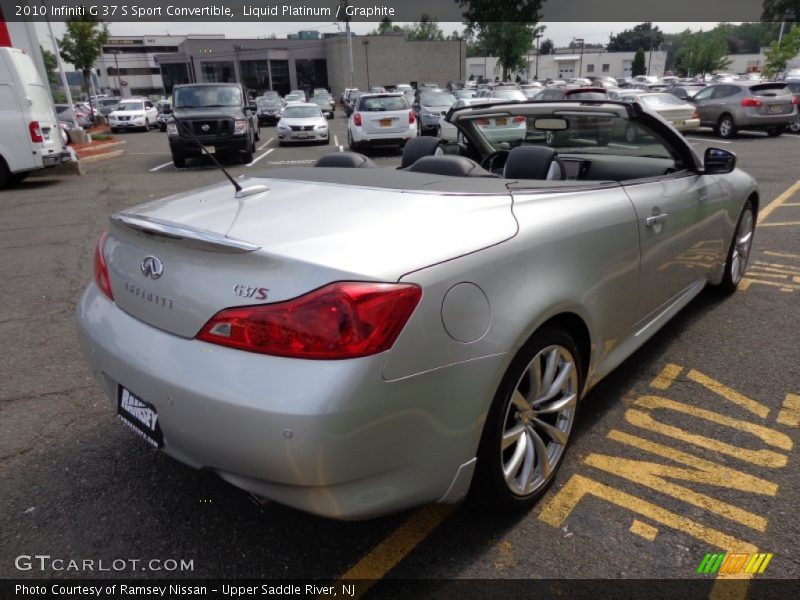 Liquid Platinum / Graphite 2010 Infiniti G 37 S Sport Convertible