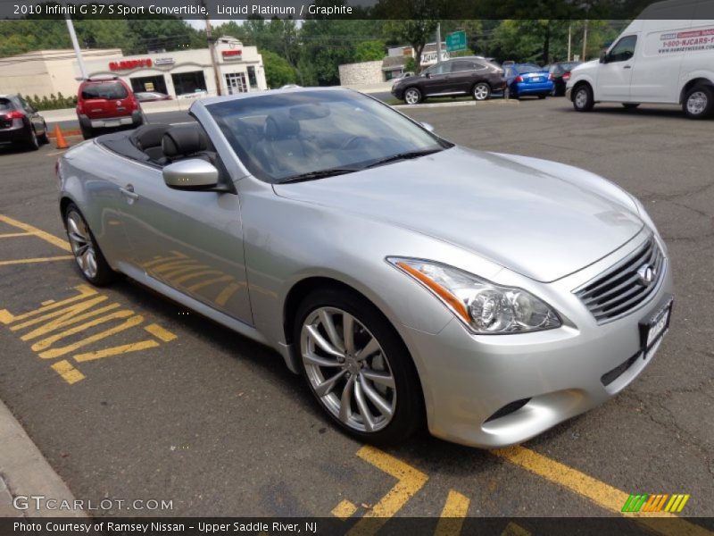 Liquid Platinum / Graphite 2010 Infiniti G 37 S Sport Convertible
