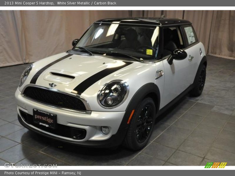 White Silver Metallic / Carbon Black 2013 Mini Cooper S Hardtop