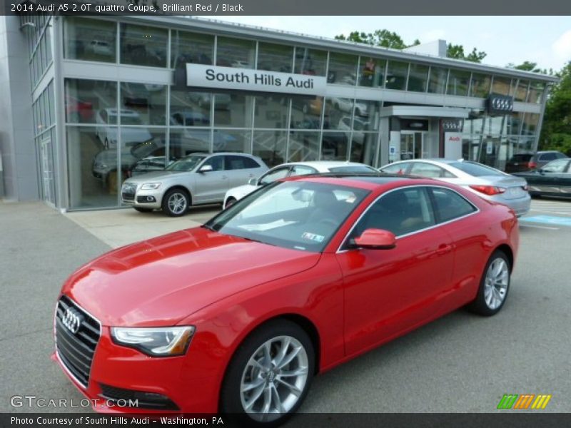 Brilliant Red / Black 2014 Audi A5 2.0T quattro Coupe