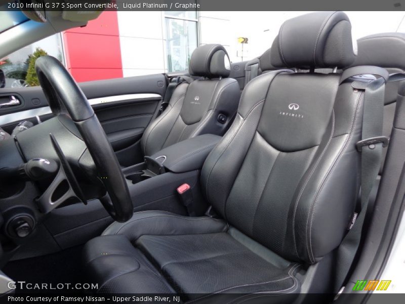 Front Seat of 2010 G 37 S Sport Convertible