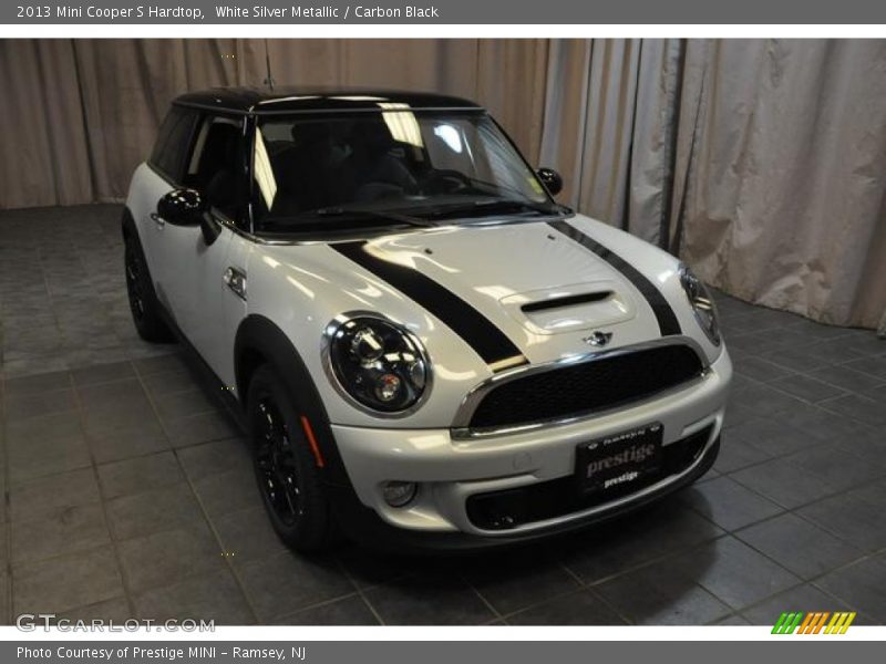 White Silver Metallic / Carbon Black 2013 Mini Cooper S Hardtop