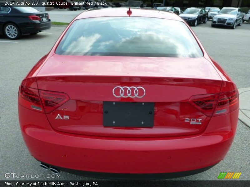 Brilliant Red / Black 2014 Audi A5 2.0T quattro Coupe