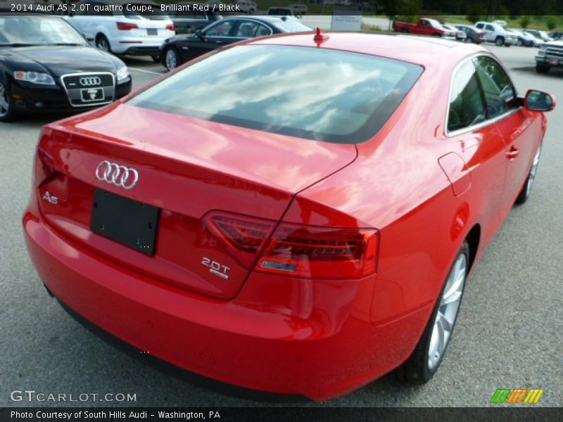 Brilliant Red / Black 2014 Audi A5 2.0T quattro Coupe