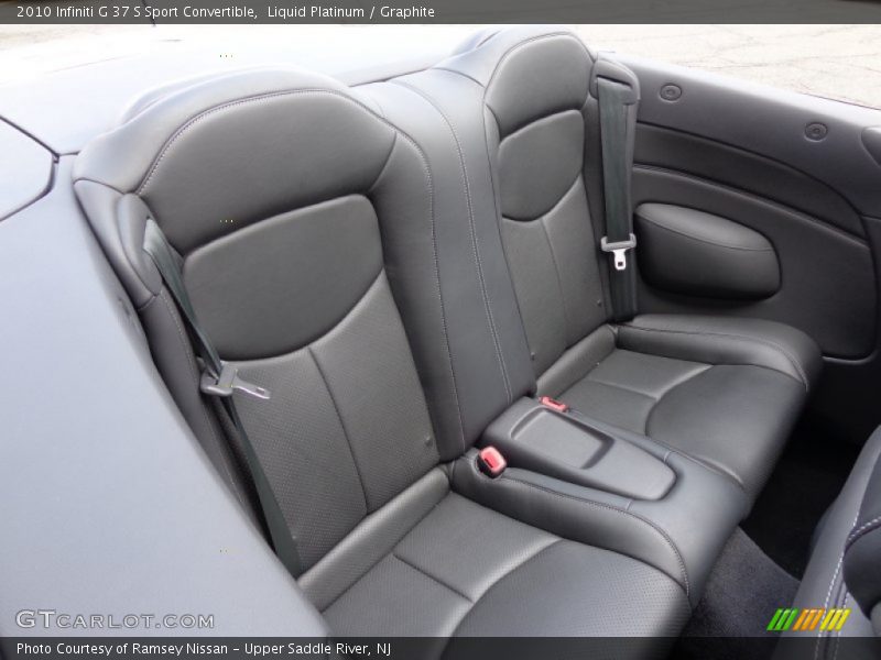 Rear Seat of 2010 G 37 S Sport Convertible