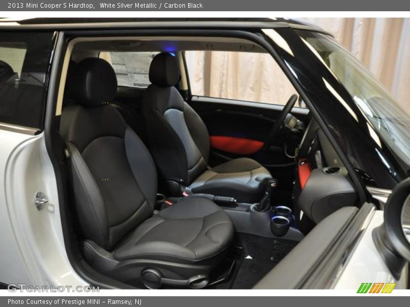 White Silver Metallic / Carbon Black 2013 Mini Cooper S Hardtop