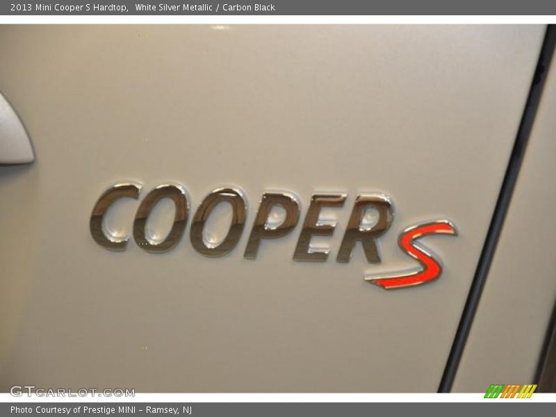 White Silver Metallic / Carbon Black 2013 Mini Cooper S Hardtop