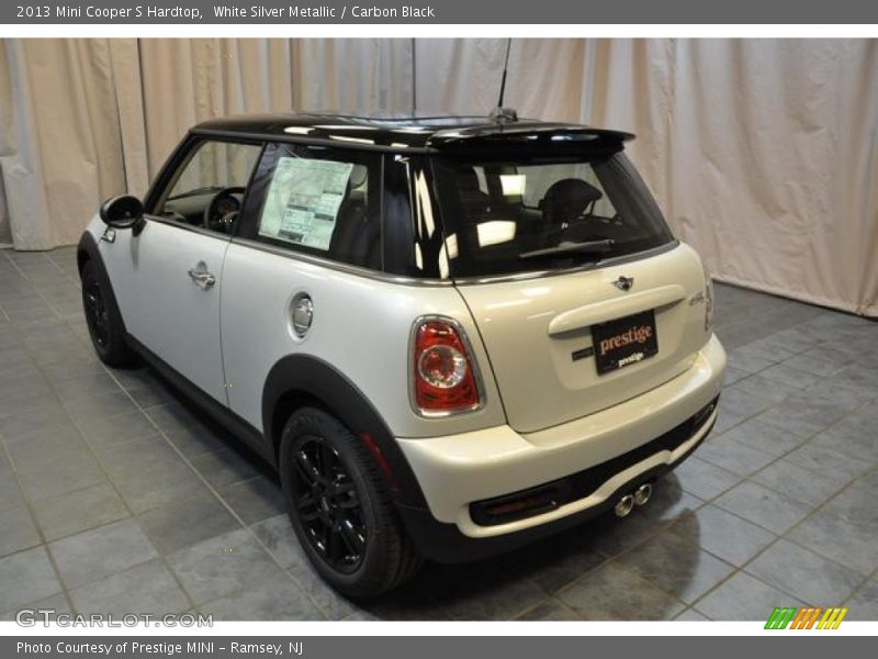 White Silver Metallic / Carbon Black 2013 Mini Cooper S Hardtop