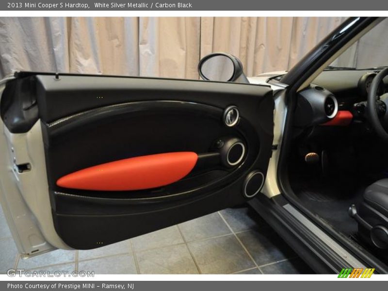 White Silver Metallic / Carbon Black 2013 Mini Cooper S Hardtop