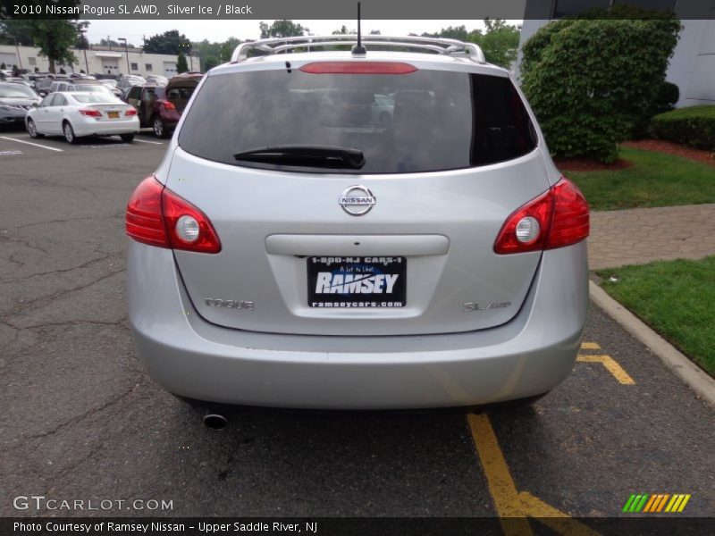 Silver Ice / Black 2010 Nissan Rogue SL AWD