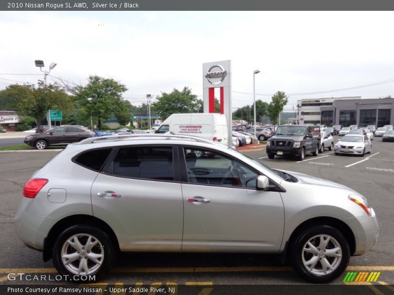 Silver Ice / Black 2010 Nissan Rogue SL AWD