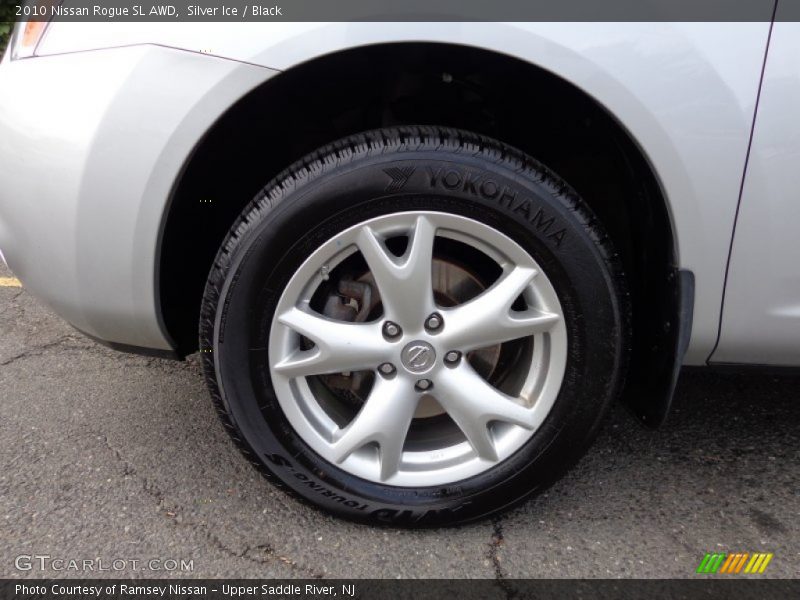Silver Ice / Black 2010 Nissan Rogue SL AWD