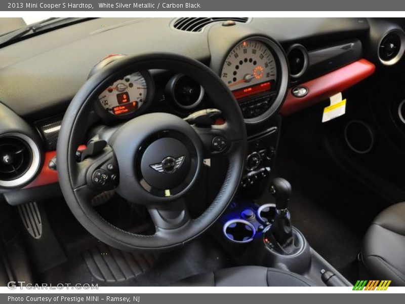 White Silver Metallic / Carbon Black 2013 Mini Cooper S Hardtop